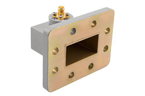 WR-159 UDR58 Flange to SMA Female Waveguide to Coax Adapter Operating from 5.38 GHz to 8.17 GHz