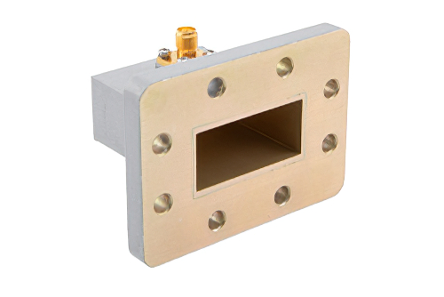 WR-137 UDR70 Flange to SMA Female Waveguide to Coax Adapter Operating from 5.38 GHz to 8.17 GHz