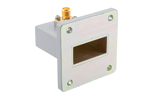 WR-112 UBR84 Flange to SMA Female Waveguide to Coax Adapter Operating from 6.57 GHz to 9.99 GHz