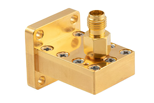 WR-42 UBR220 Flange to 2.92mm Female Waveguide to Coax Adapter Operating from 17.6 GHz to 26.7 GHz