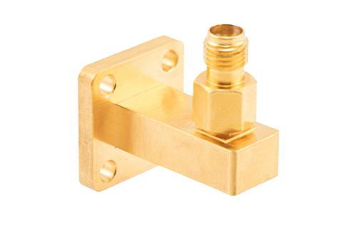 WR-28 UBR320 Flange to 2.92mm Female Waveguide to Coax Adapter Operating from 26.5 GHz to 40 GHz