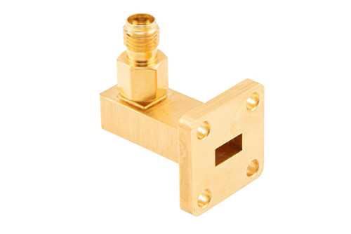 WR-28 UBR320 Flange to 2.92mm Female Waveguide to Coax Adapter Operating from 26.5 GHz to 40 GHz
