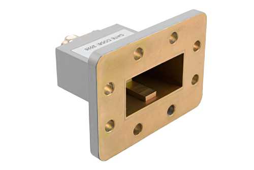 WR-187 UDR48 Flange to End Launch N Female Waveguide to Coax Adapter Operating from 3.94 GHz to 5.99 GHz