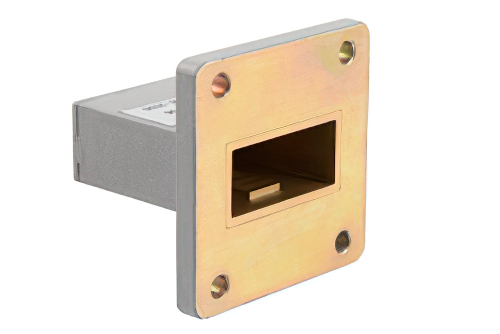 WR-112 UBR84 Flange to End Launch SMA Female Waveguide to Coax Adapter Operating from 6.57 GHz to 9.99 GHz