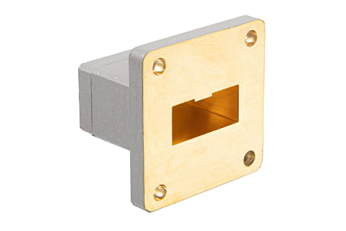 WR-90 UBR100 Flange to End Launch SMA Female Waveguide to Coax Adapter Operating from 8.2 GHz to 12.4 GHz