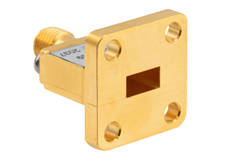 WR-28 UBR320 Flange to End Launch 2.92mm Female Waveguide to Coax Adapter Operating from 26.5 GHz to 40 GHz