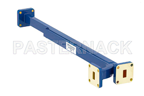 WR-34導波管 10 dB ブロードウォール結合器、UG-1530/Uスクエアカバーフランジ、E 面 結合ポート、22 GHz 〜 33 GHz、青銅