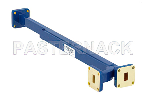 WR-34導波管 20 dB ブロードウォール結合器、UG-1530/Uスクエアカバーフランジ、E 面 結合ポート、22 GHz 〜 33 GHz、銅合金