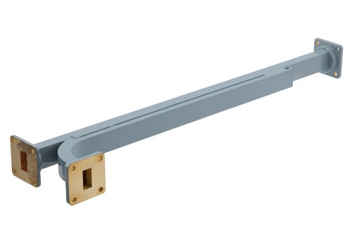 WR-62導波管 10 dB ブロードウォール結合器、UG-419/Uスクエアカバーフランジ、E 面 結合ポート、12.4 GHz 〜 18 GHz、銅合金