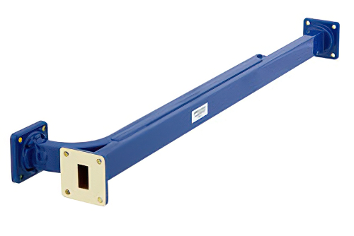 WR-62導波管 20 dB ブロードウォール結合器、UG-419/Uスクエアカバーフランジ、E 面 結合ポート、12.4 GHz 〜 18 GHz、銅合金