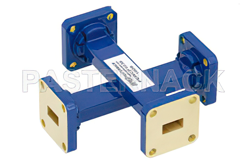 WR-34導波管 50 dB クロスガイド結合器、UG-1530/Uスクエアカバーフランジ、22 GHz 〜 33 GHz、青銅