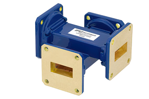 WR-90導波管 30 dB クロスガイド結合器、UG-39/Uスクエアカバーフランジ、8.2 GHz 〜 12.4 GHz、青銅