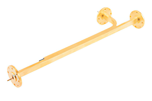 WR-22 Waveguide 10 dB Coupler, UG-383/U Round Cover Flange, 33 GHz to 50 GHz, Copper