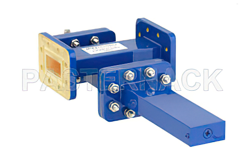 WR-112導波管 40 dB クロスガイド結合器、CPR-112Gフランジ、SMA メス 結合ポート、7.05 GHz 〜 10 GHz、青銅