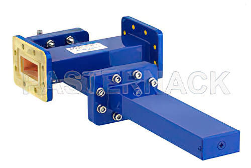 WR-137導波管 20 dB クロスガイド結合器、CPR-137Gフランジ、SMA メス 結合ポート、5.85 GHz 〜 8.2 GHz、青銅