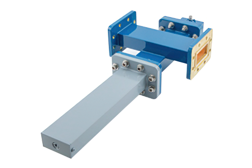 WR-137導波管 30 dB クロスガイド結合器、CPR-137Gフランジ、SMA メス 結合ポート、5.85 GHz 〜 8.2 GHz、青銅