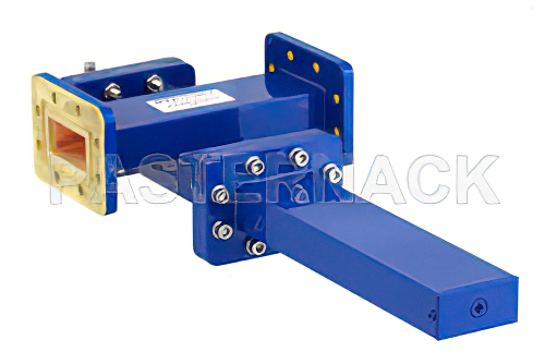 WR-137導波管 40 dB クロスガイド結合器、CPR-137Gフランジ、SMA メス 結合ポート、5.85 GHz 〜 8.2 GHz、青銅