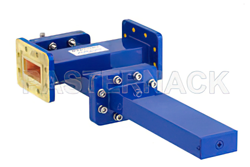 WR-137導波管 50 dB クロスガイド結合器、CPR-137Gフランジ、SMA メス 結合ポート、5.85 GHz 〜 8.2 GHz、青銅