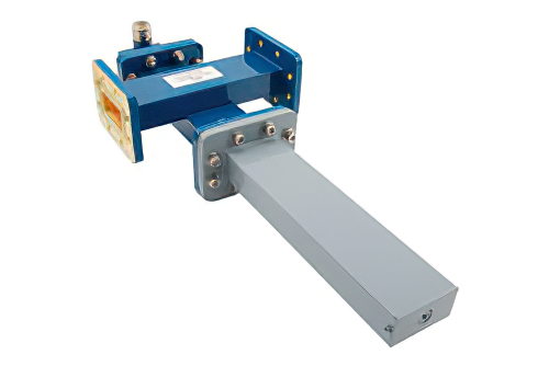 WR-137導波管 50 dB クロスガイド結合器、CPR-137Gフランジ、N メス 結合ポート、5.85 GHz 〜 8.2 GHz、青銅