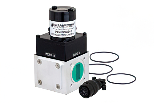 WR-90 導波管メカニカルリレー SPDT ラッチングスイッチ、X 帯 12.4 GHz 最大周波数、5,000 W、UG-39/U 方形、12V