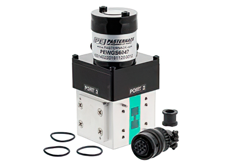 WRD-650 ダブルリッジ導波管 SPDT/DPDT ラッチングリレースイッチ、6.5 GHz 〜 18 GHz 周波数帯、8,500 W、UG カバー、12V、TTL