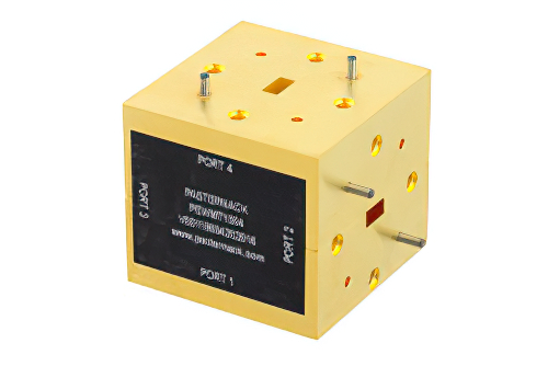 WR-22 導波管マジックティー、UG-383/U 円形フランジ、動作範囲 33 GHz 〜 50 GHz