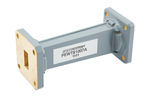 WR-62 〜 WR-51 導波管トランジション 3 インチ長、UG-1665/U 方形 フランジ 〜  方形 フランジ