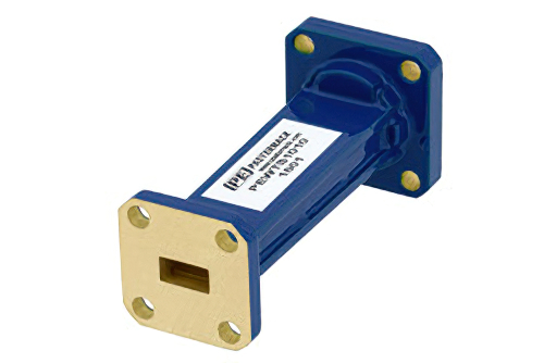 WR-34 〜 WR-28 導波管トランジション 2 インチ長、UG-1530/U 方形 フランジ 〜  UG-599/U 方形 フランジ