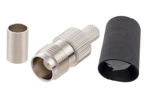 TNC メス コネクタ 圧着/ノンソルダー端子接続, LMR-240, PE-C240, RG8X