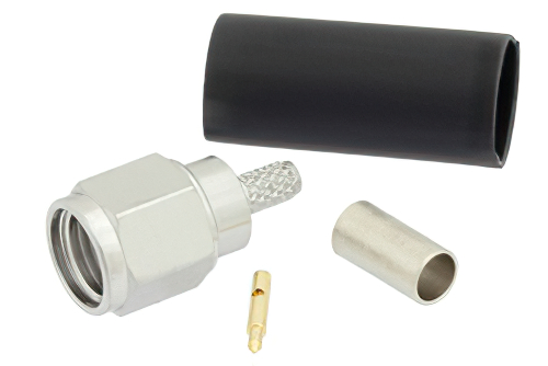 SMA オス コネクタ、圧着/はんだ接続、LMR-100、PE-C100、RG174、RG188、RG316