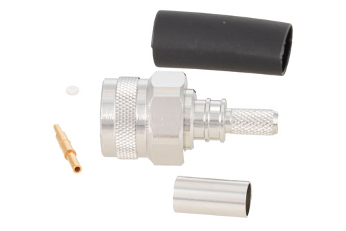 TNC オス コネクタ、圧着/はんだ接続、LMR-195、PE-C195