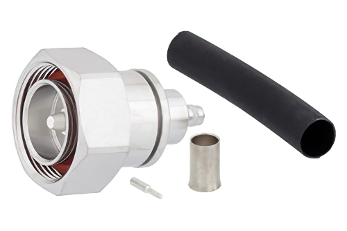 7/16 DIN オス コネクタ、圧着/はんだ接続、LMR-240、PE-C240