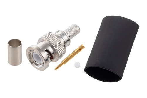 BNC オス コネクタ、圧着/はんだ接続、LMR-240、PE-C240