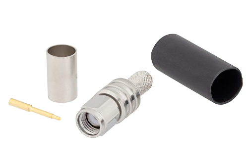 SMA オス コネクタ、圧着/はんだ接続、LMR-240、PE-C240、LMR-240-UF