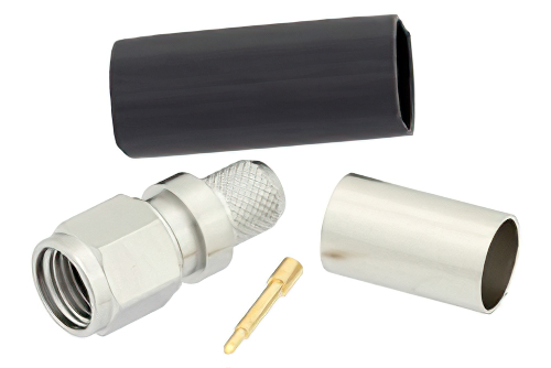 SMA オス コネクタ、圧着/はんだ接続、LMR-240、PE-C240