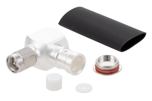 SMA オス直角 低 PIM コネクタ, はんだ接続, SPP-250-LLPL, SPF-250, SPO-250, 1/4" 超フレキ, PE-1/4SFHC