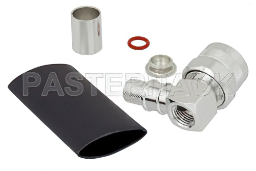 N オス 直角コネクタ、はんだ接続、LMR-400、PE-C400、PE-B405