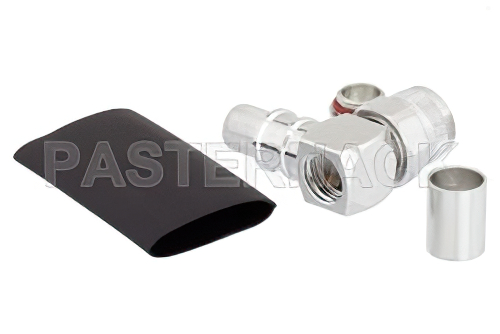 TNC オス 直角コネクタ、圧着/はんだ接続、LMR-400、PE-C400