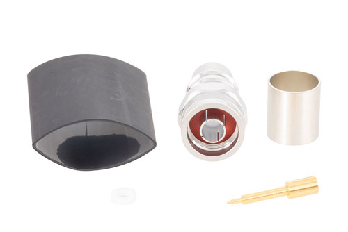 N オス コネクタ、圧着/はんだ接続、LMR-600、PE-C600