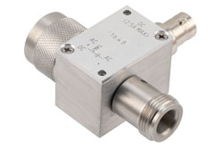 10 MHz ～ 3 GHz, N型 75 Ω バイアスティ, 定格 2.5 A (電流), 100 V