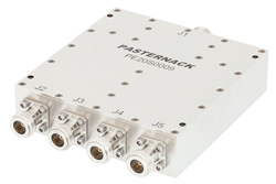 4 分配 広帯域 合成器、800 MHz 〜 2.5 GHz N型
