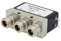 SPDT 電気機械式リレーフェールセーフスイッチ、DC 〜 4 GHz、最大 550 W、12 V、N