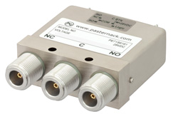 SPDT 電気機械式リレーフェールセーフスイッチ、DC 〜 12.4 GHz、160 W、28 V、インジケータ、TTL ロジック、ダイオード、N