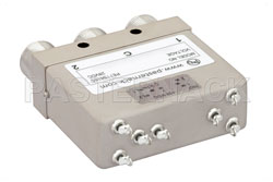 SPDT 電気機械式リレーラッチングスイッチ、DC 〜 12.4 GHz、160 W、28 V、インジケータ、TTL ロジック、ダイオード、セルフカットオフ、N (図2)