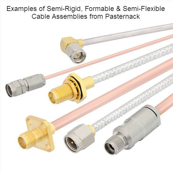semi-rigid cable assemblies from Pasternack